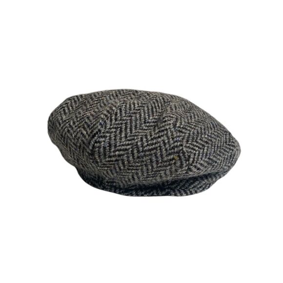 Hanna Hats Other - Hanna Hats Classic Gray Herringbone Flat Cap - Made in Ireland
